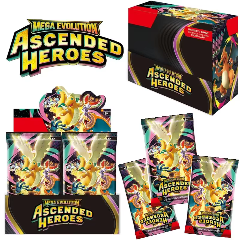 360 cartes Pokémon Prismatic Evolutions PHANTASMAL FLAMES Scarlet Violet 151 Black Bolt Booster Battle Transaction Card en anglais