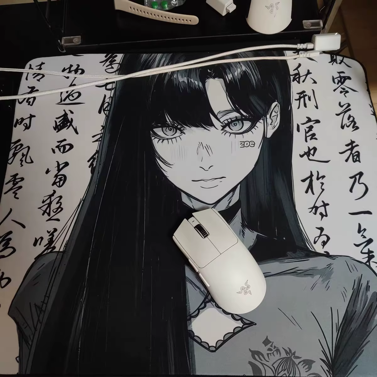 Tapis de souris Anime Girl, Surface ultra fine professionnelle, pour sports électroniques, accessoires de jeu sur ordinateur, 450x400