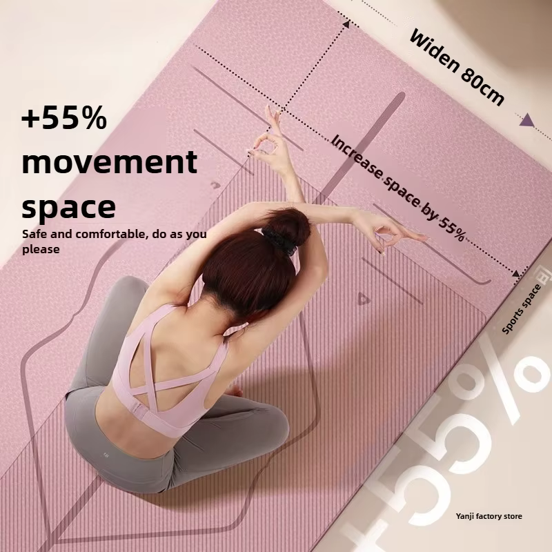 Tapis de Yoga tapis de Fitness ménage antidérapant Absorption des chocs silencieux épaissi élargi isolation phonique filles tapis de saut tapis de sol