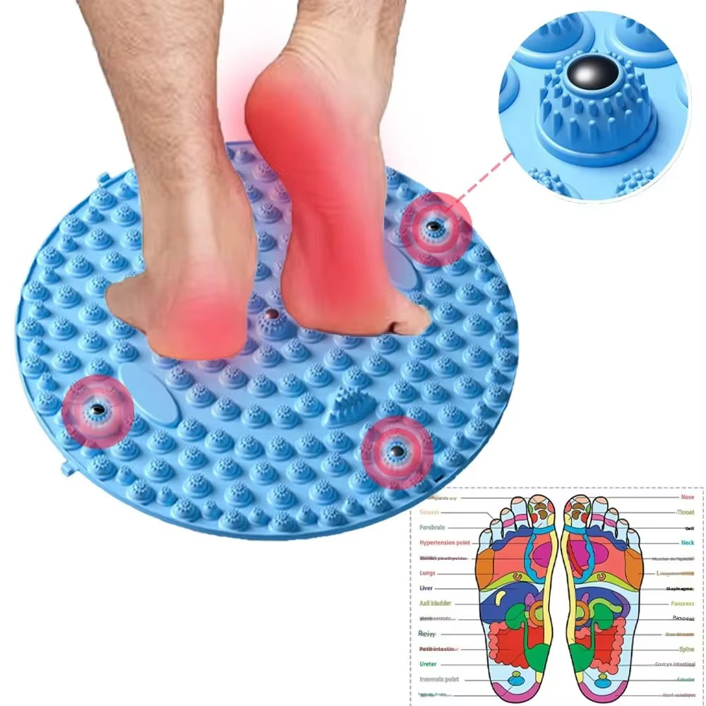 Tapis de massage d'acupression pour les pieds avec billes magnétiques