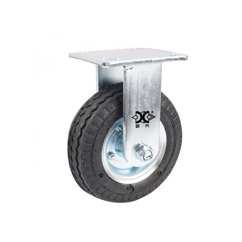 Roue Directionnelle Gonflable en Caoutchouc, Résistante à l'Usure, pour Chariot à Bagages, Rap6 Pouces, 1 Pièce