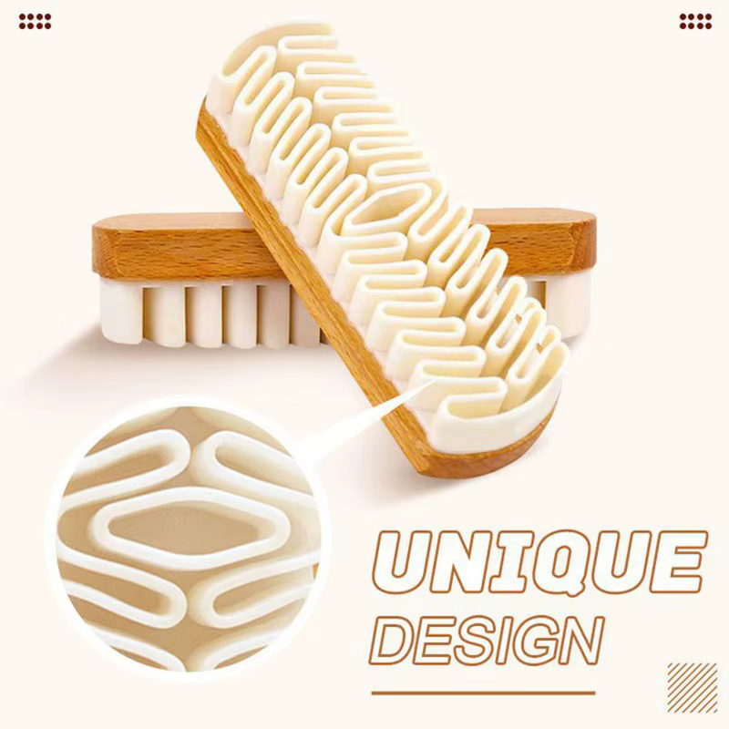 Brosse de nettoyage intérieur de voiture, brosse de soins de beauté, outil de nettoyage de tapisserie de voiture, bois, daim, peau de cerf, tissus en peluche