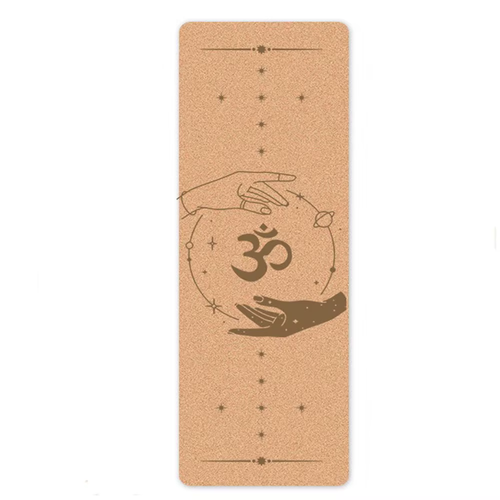 Tapis de yoga en liège écologique antidérapant de 6 mm d'épaisseur