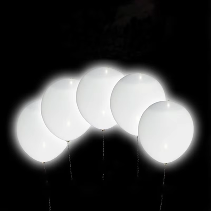 10-30 pièces LED ballon lumières lumineuses 12 pouces blanc Latex ballons lumineux fête d'anniversaire vacances mariage décoration fournitures