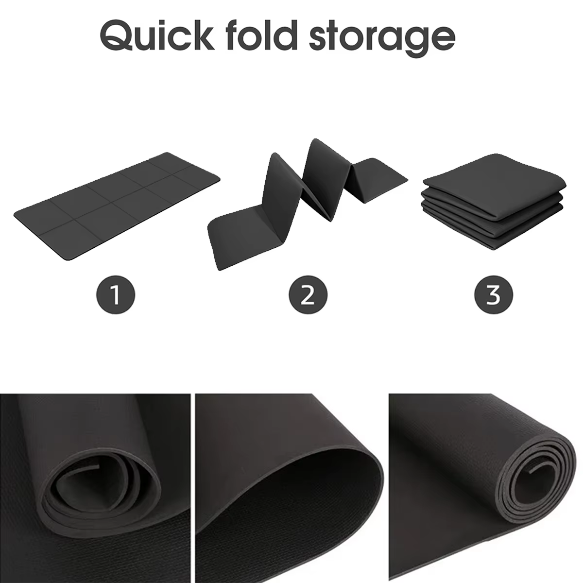 Tapis de yoga sport fitness EVA mousse confortable 4mm d'épaisseur