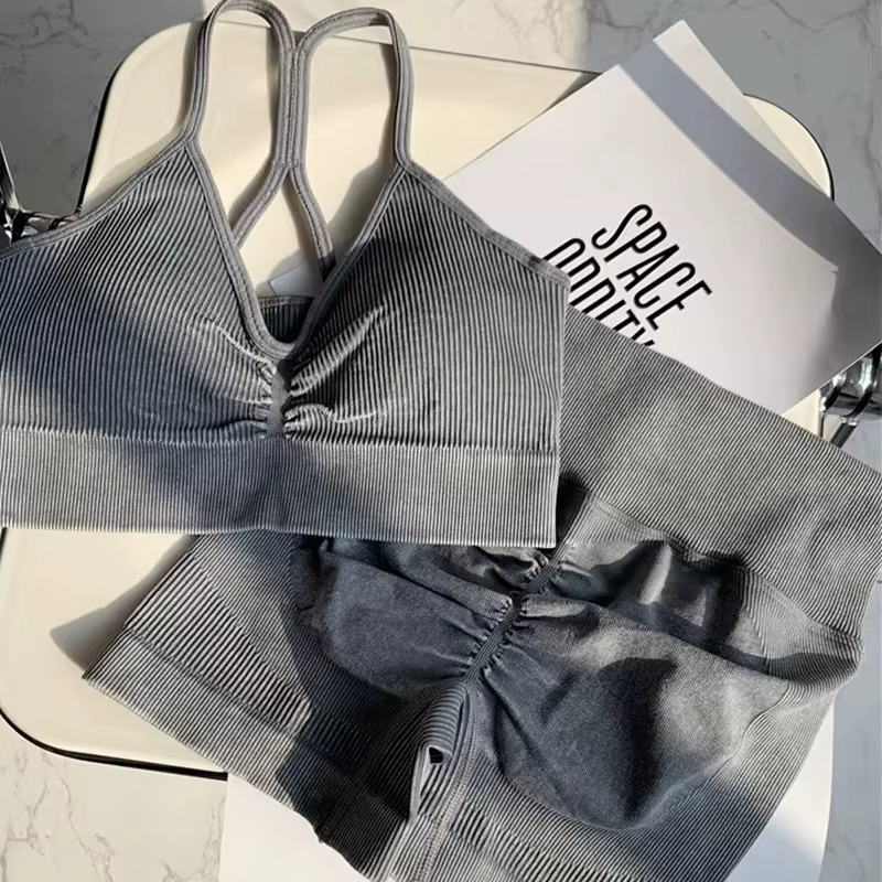SVEIC Ensemble de yoga sans couture pour femmes