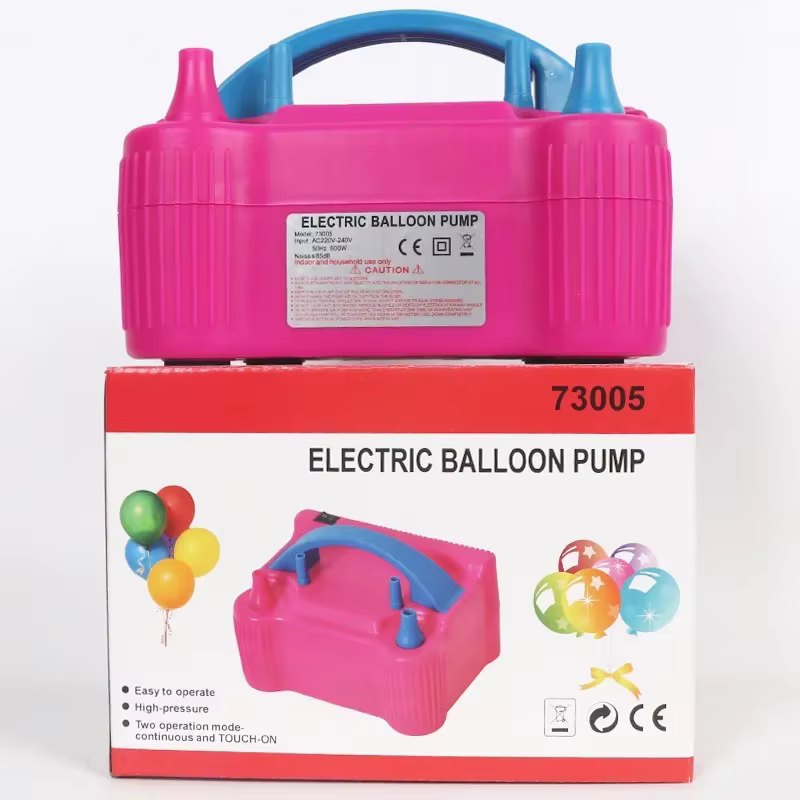 Pompe à air électrique portable haute pression à double trou Durabl1PC pour ballons d'anniversaire, souffleur de ballons, compresseur d'air avec prise européenne