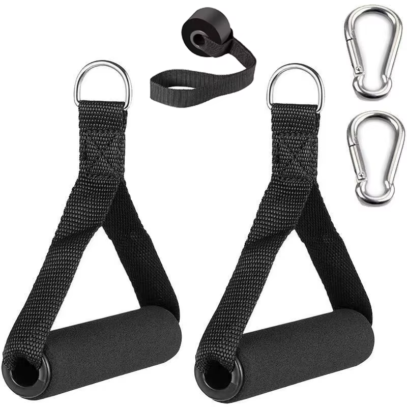 Poignée de gymnastique poignées en mousse Extra larges pour Fitness Crossfit levage traction entraînement robuste anneau en D tirer corde câble Tube accessoires
