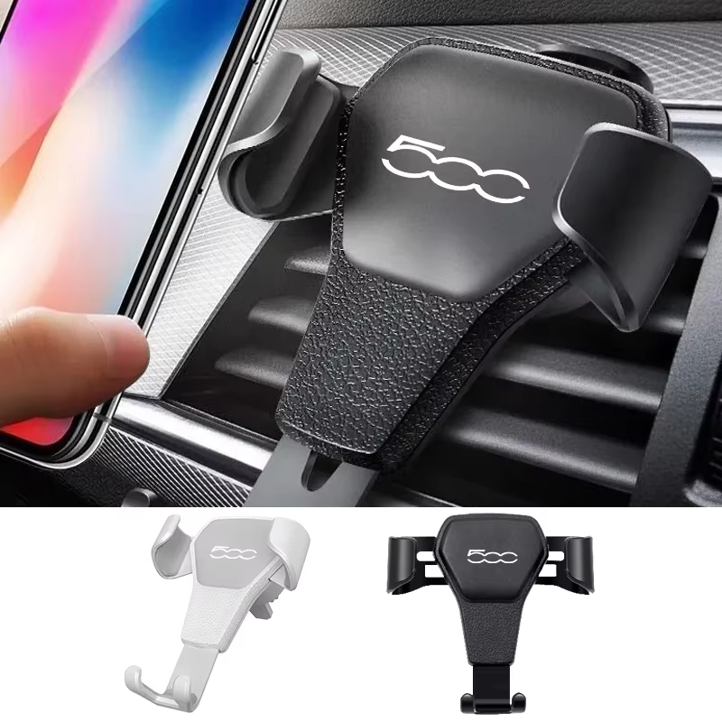Support de téléphone de sortie par gravité pour voiture, accessoires d'intérieur automobile pour Fiat Panda 500 500x 500l 500c 500e TIPO PUNTO BRAVO Stilo