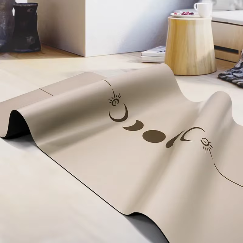 Lezyan tapis de Yoga en caoutchouc naturel PU absorbant les chocs antidérapant