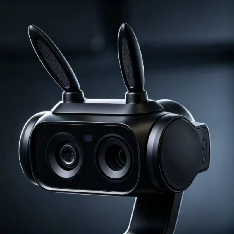 Accessoire décoratif mignon avec oreilles de lapin roses et base magnétique pour Insta360 Luna Ultra, style blogger, ornement adorable pour la prise de vue de vlogs
