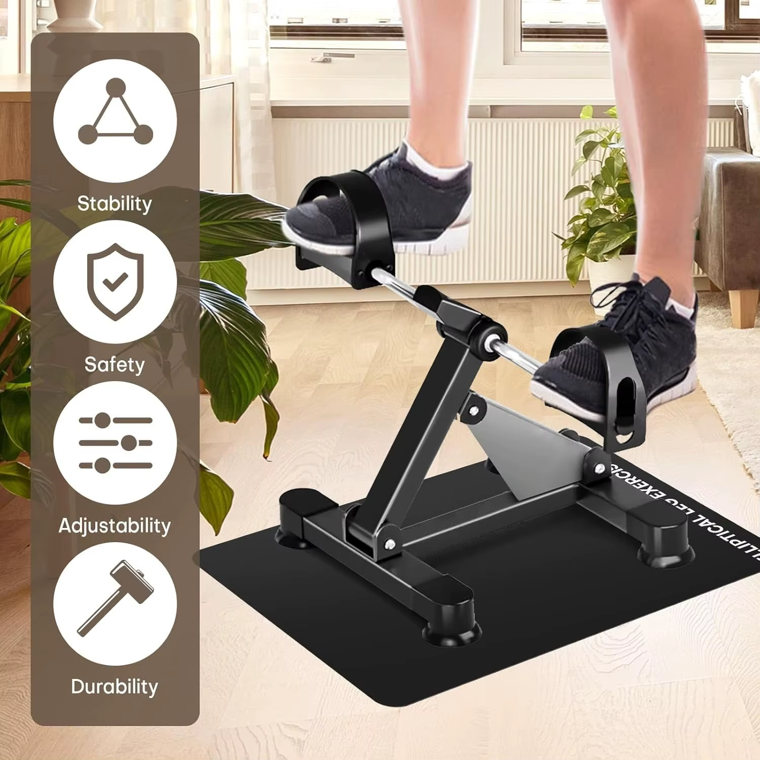 Tapis d'exercice antidérapant et insonorisant