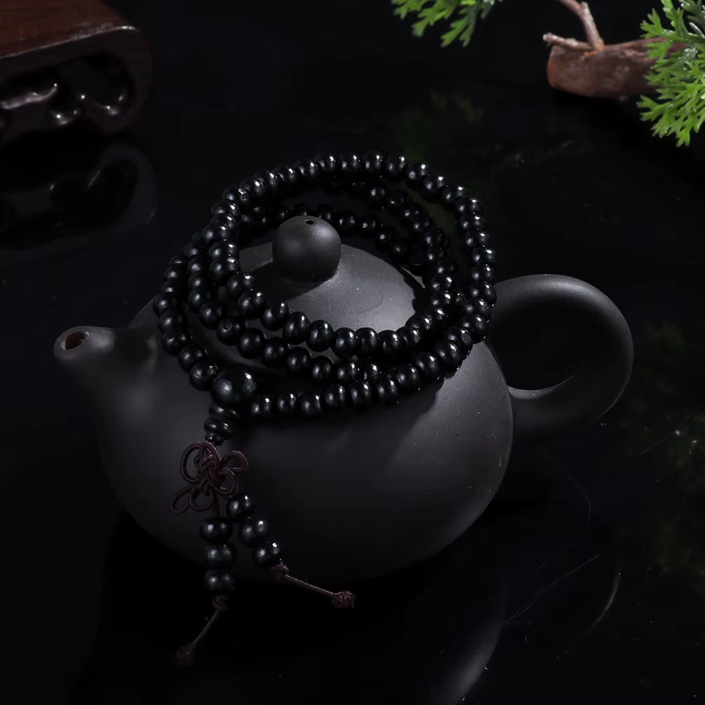 Bracelet Mala bouddhiste en bois de santal pour hommes et femmes