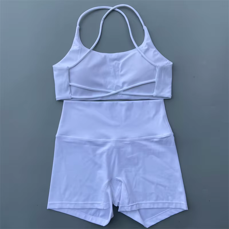 Ensemble short de Yoga deux pièces pour femmes