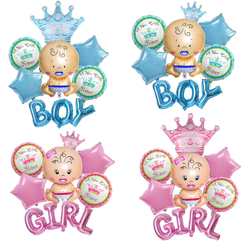 Ballons pour Baby Shower Garçon ou Fille, Décorations de Fête de Révélation du Sexe, Décoration de Baby Shower Garçon ou Fille