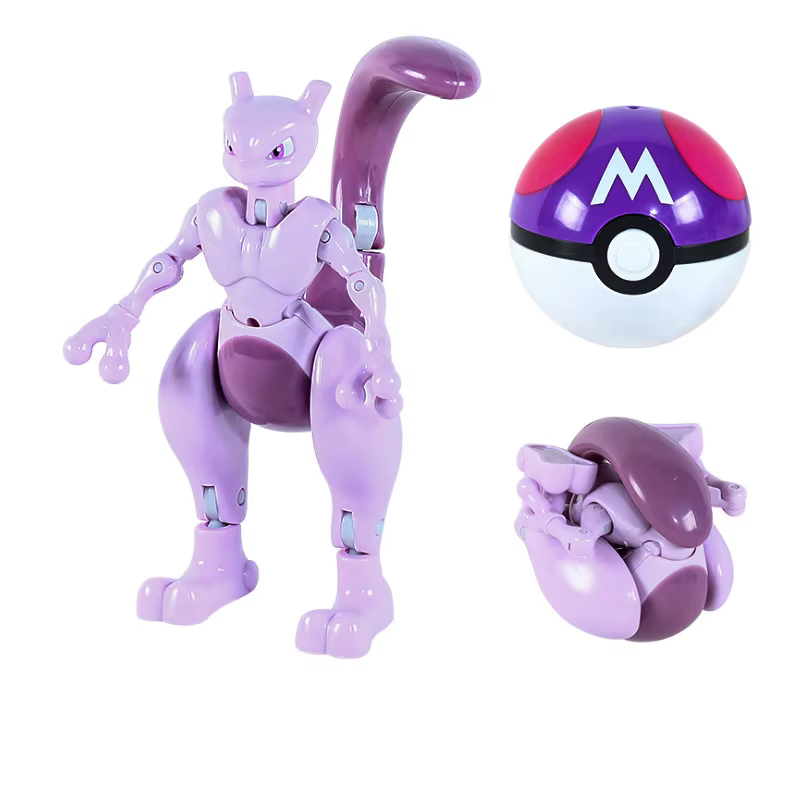 Pokemon Pokeball Transformer Pikachu Figure, Charizard, Venusaur, Blastoise, Mewtwo, pouvez-vous arados, Solgalbones, Lunala, Eevee Poke Ball Toy Gift