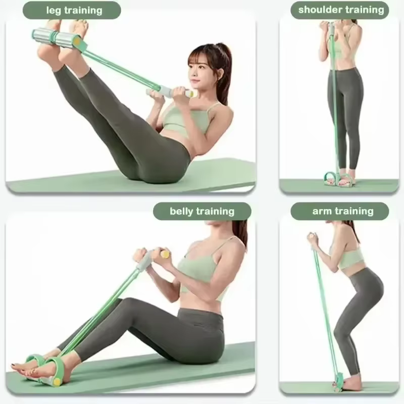 Bâton de barre de Yoga Pilates Portable avec bande de résistance