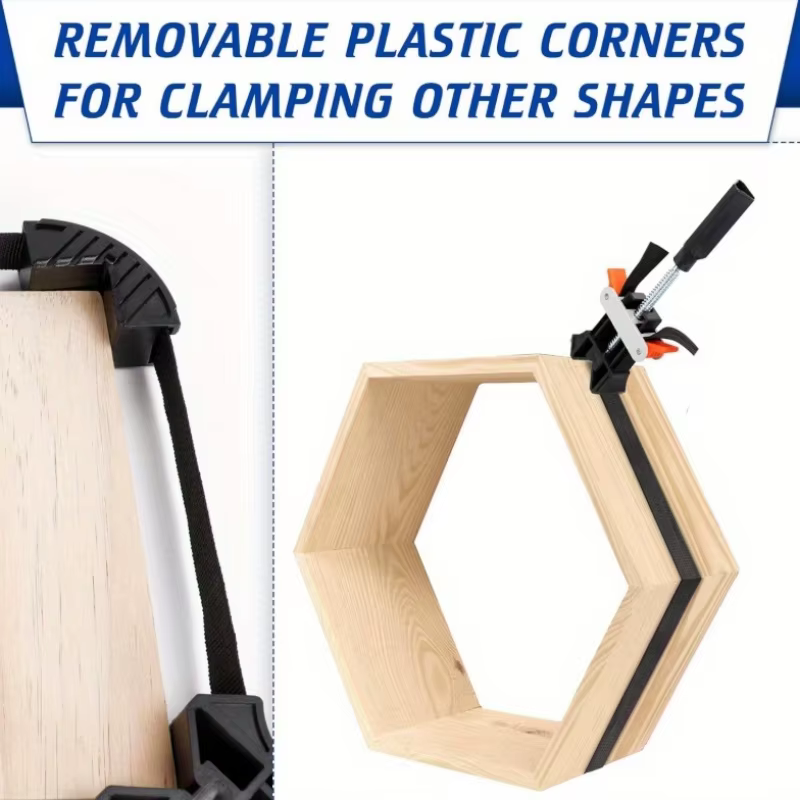 Pinces à sangle pour le travail du bois, pinces à bande à dégagement rapide avec griffes d'angle, pinces à ceinture épaisses et robustes, outil de serrage réglable