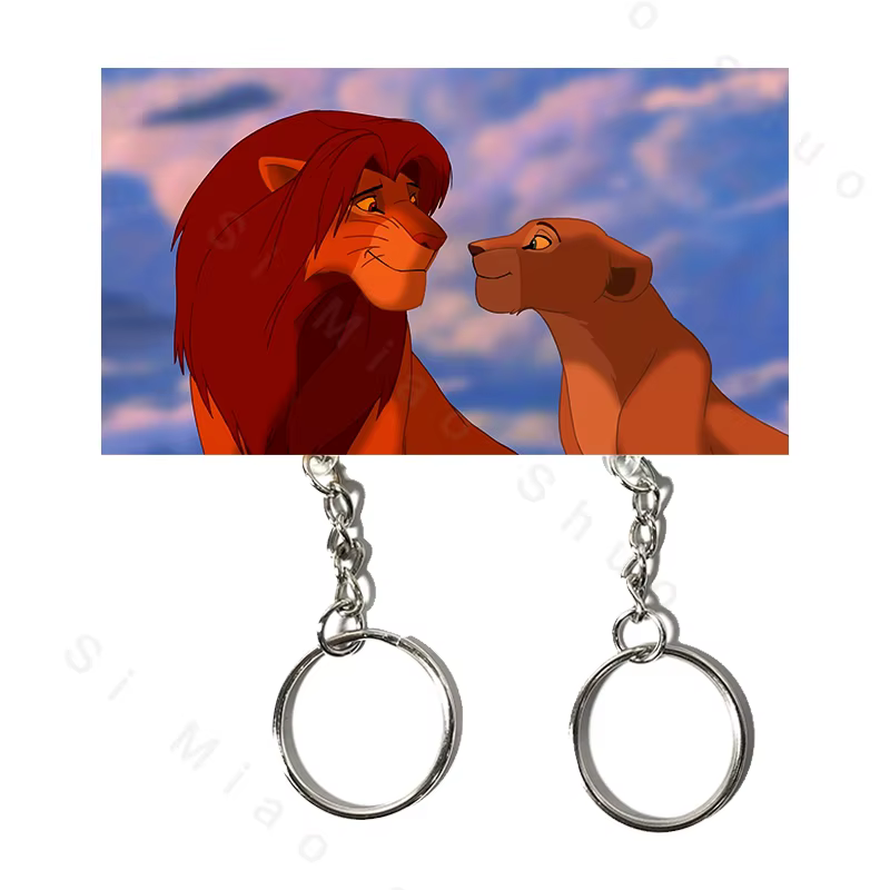 Porte-clés de Couple, cintre pour Couple, dessin animé, réfrigérateur en acrylique, décor de porte d'entrée, pendentif, accessoire de clé, décoration de maison