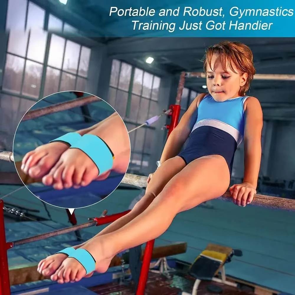 Sangles de pied de gymnastique – Support robuste pour l'entraînement et la rééducation