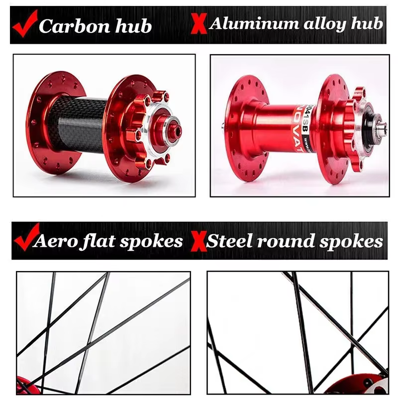 BUCKLOS vtt roues de vélo jante 26/27, 5/29 roue de VTT 9*100/10*135MM 15*100/12*142MM paire de roues vtt pour 7/8/9/10/11 vitesses
