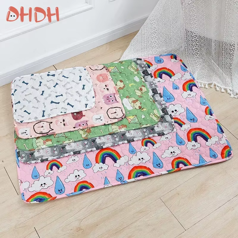 Tapis de pipi lavable pour animaux de compagnie, tapis réutilisable pour chiens, lit d'urine lavable, tapis d'entraînement pour chien, couverture de tapis pour animaux de compagnie quatre saisons