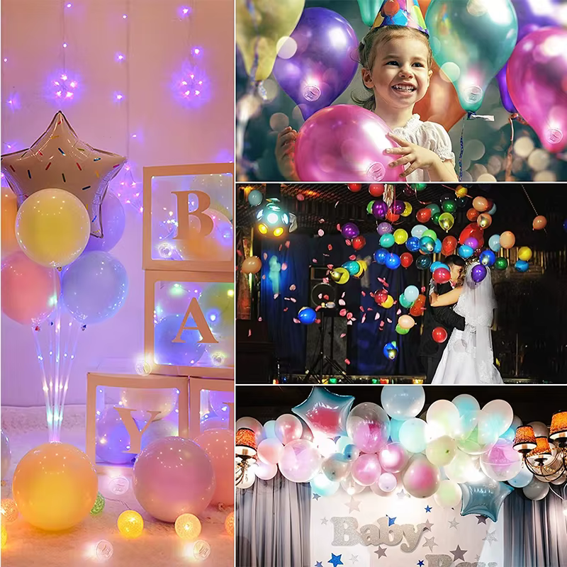50/100/150/200/300 pièces gobelet boule ronde lumière ballon LED Flash lampes lumineuses lanterne lumière pour fête de mariage anniversaire décor