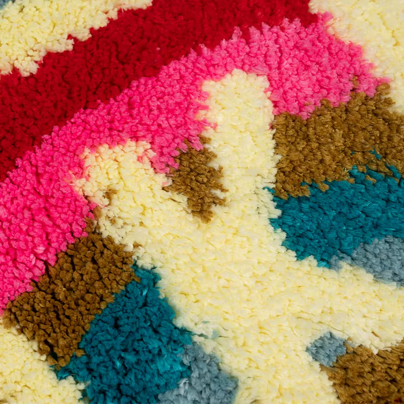 Tapis de salle de bain et de douche « Get Naked » pour la Saint-Valentin 40x60cm/50x80cm - Tapis de douche touffetés colorés et mignons pour la décoration d'appartement