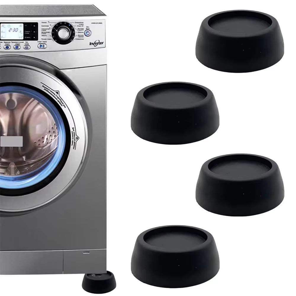 Coussinets anti-vibration et anti-bruit pour machine à laver, coussinets de pied en caoutchouc, antichoc et antibruit, laveuse et sécheuse, 4 pièces