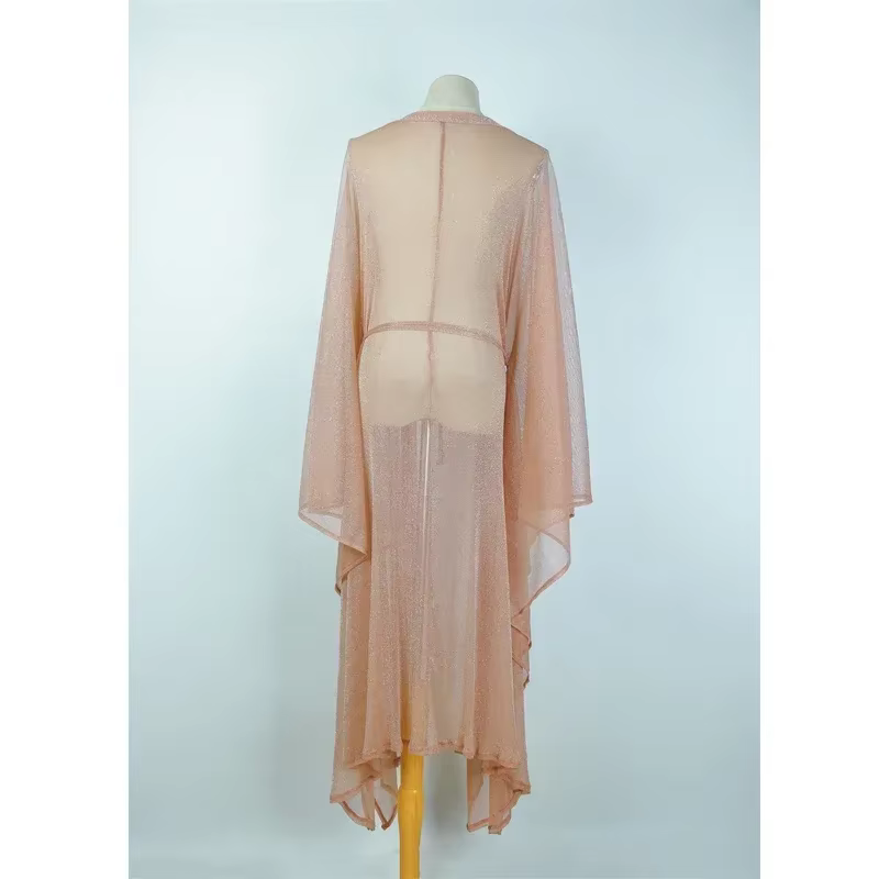 Femmes Transparent Maxi robes De Plage couvrir Robe longue maillots De Bain maillot