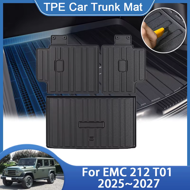 Tapis de coffre de voiture pour EMC 212 T01 2025 2026 2027 en TPE
