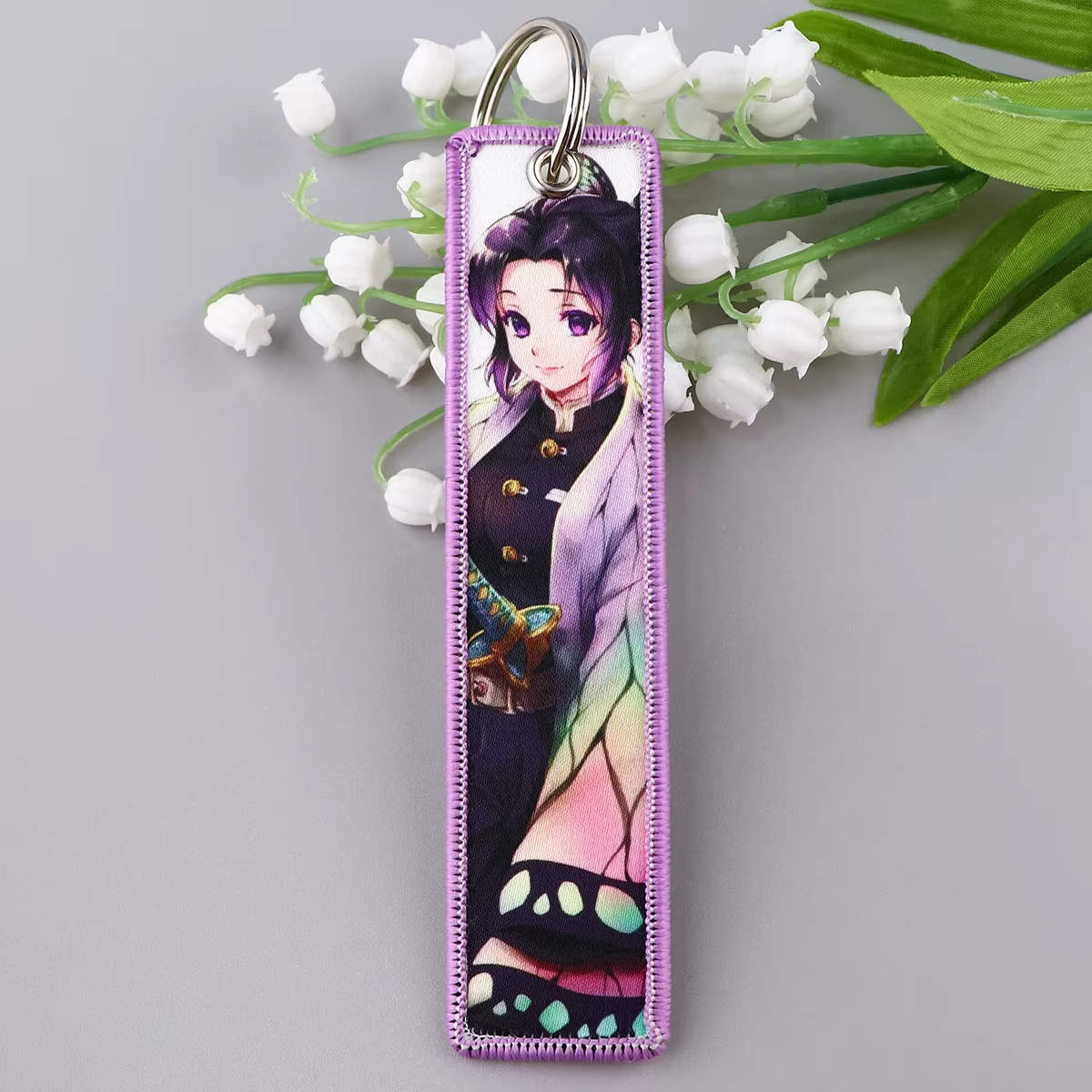 Porte-clés de personnages d'anime classique, porte-clés de broderie de manga, porte-clés pour voiture, accessoires de cosplay de Hurcycles, cadeaux de jouets