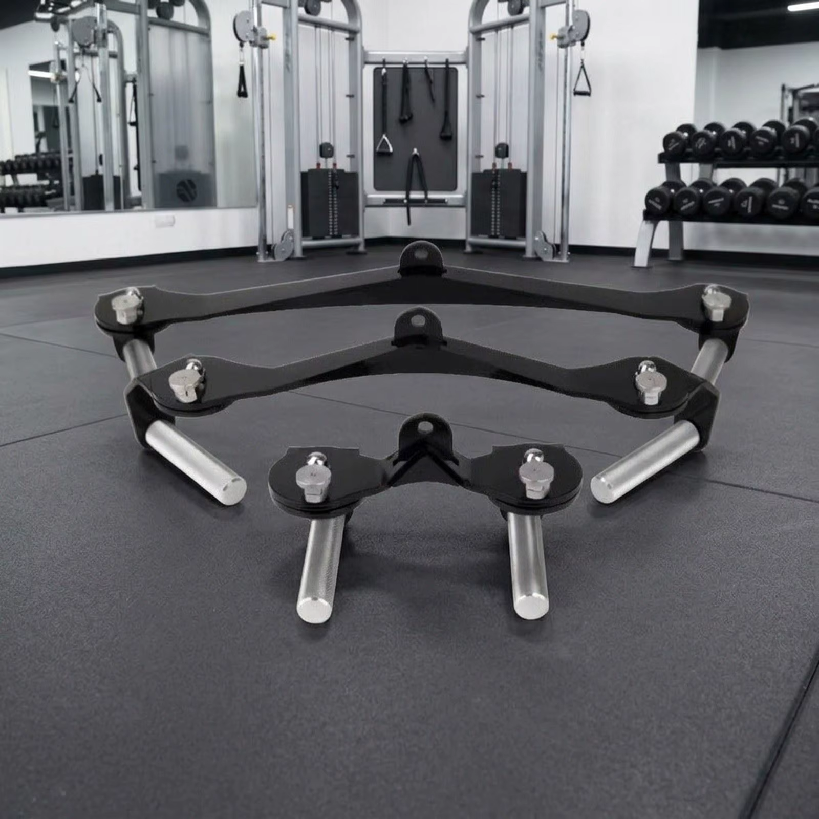 Poignée de traction réglable pour poulie de gym