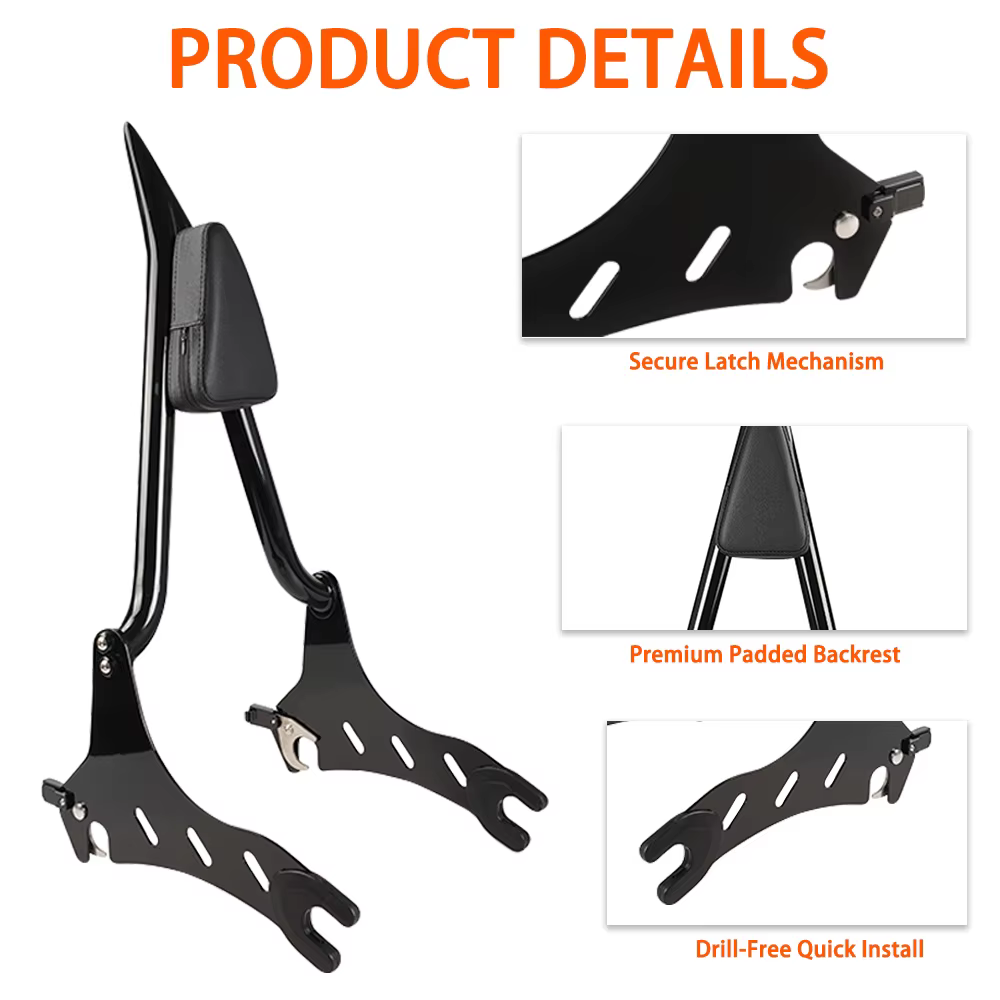 Accessoire de moto en métal, dossier arrière Sissy Bar, adapté au Indian Chief Vintage Classic 2014 – 2018, accessoire de moto durable