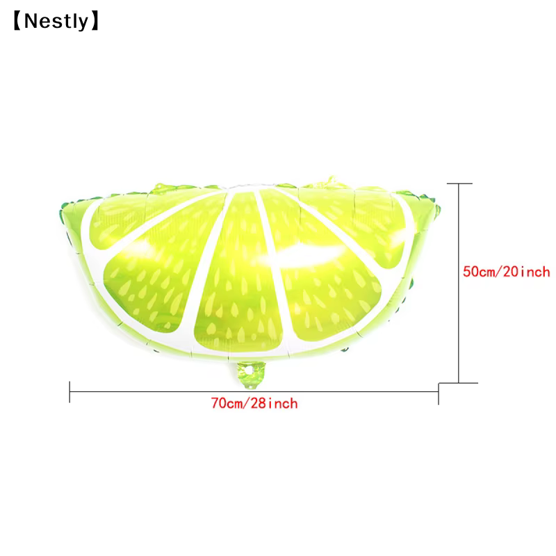 1 ballon en forme de fruit tropical, citron, orange, ananas, décoration en film d'aluminium, pour bébé〔Nest〕