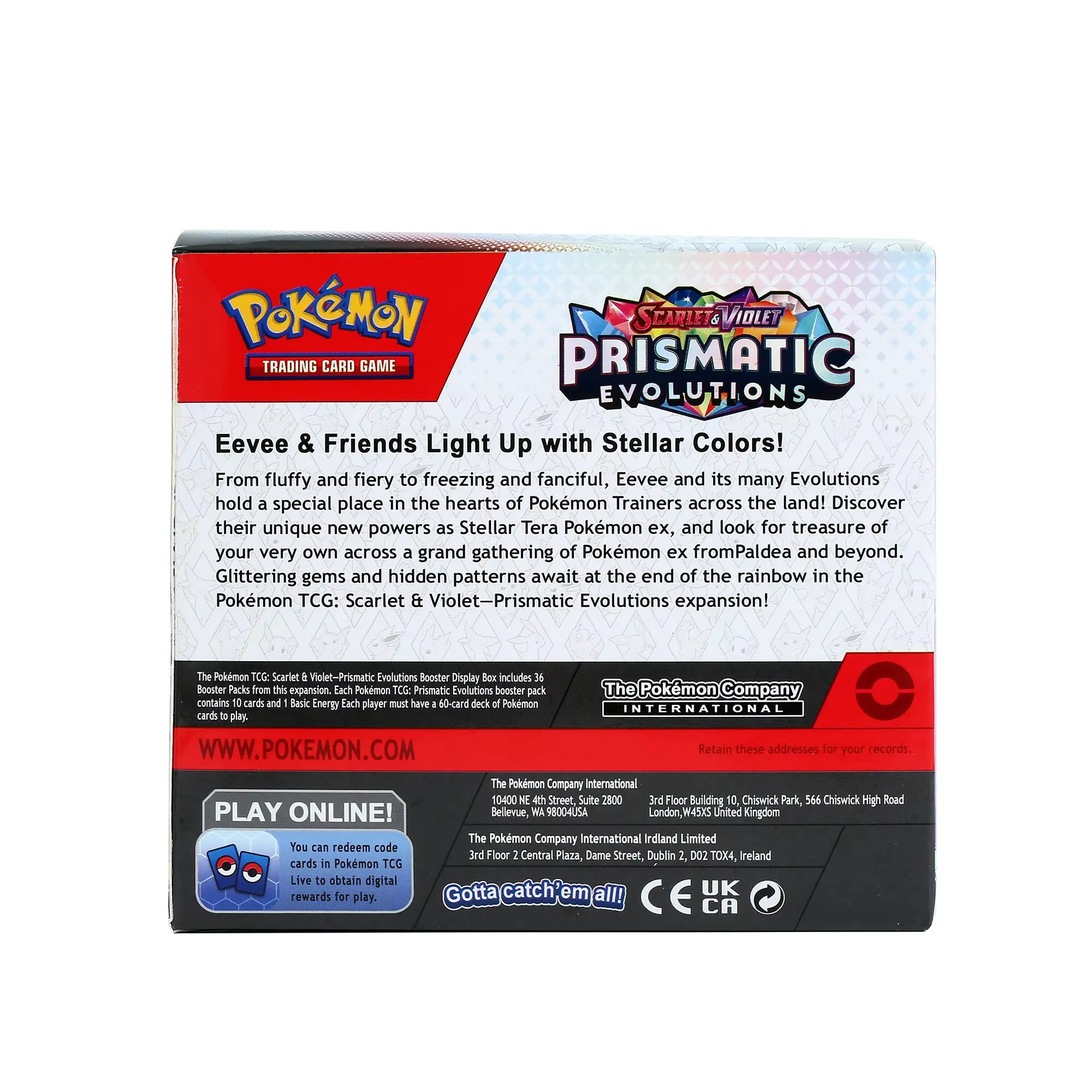 360 cartes Pokémon Prismatic Evolutions PHANTASMAL FLAMES Scarlet Violet 151 Black Bolt Booster Battle Transaction Card en anglais