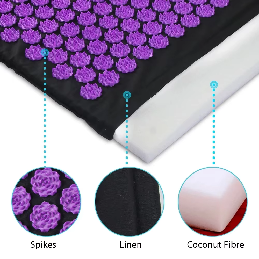 Tapis de massage à picots Shiatsu 3 pièces