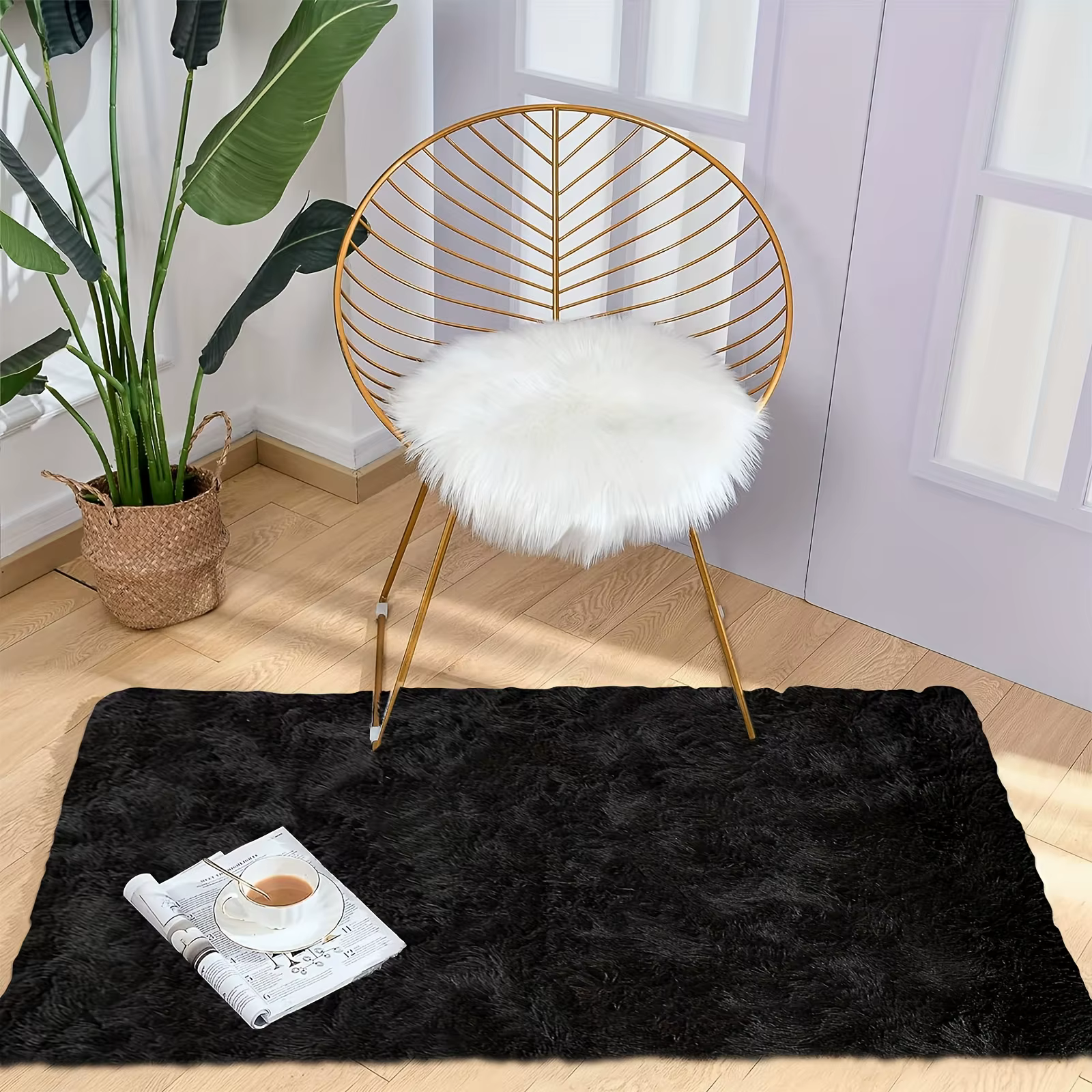 VIKAMA – tapis en laine de soie, pour chambre à coucher, salon, Style Ins, tapis de sol scandinave pour la maison, décoration de la maison