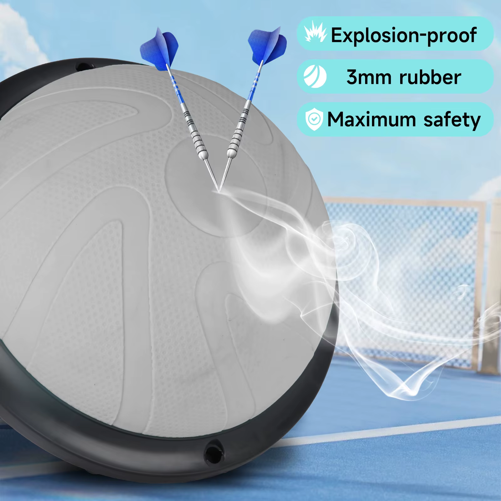 Ballon de yoga demi-rond