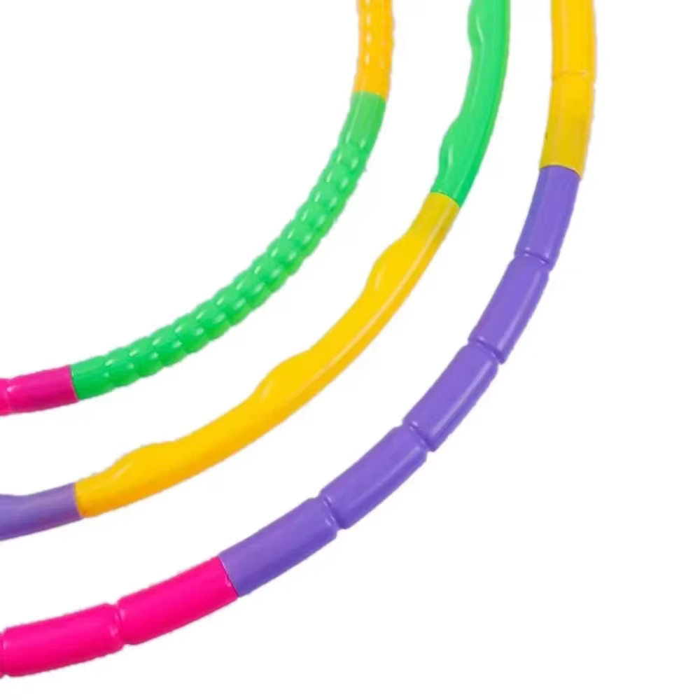 Hula Hoop Sport, équipement de fitness portable en plastique coloré et amovible pour enfants