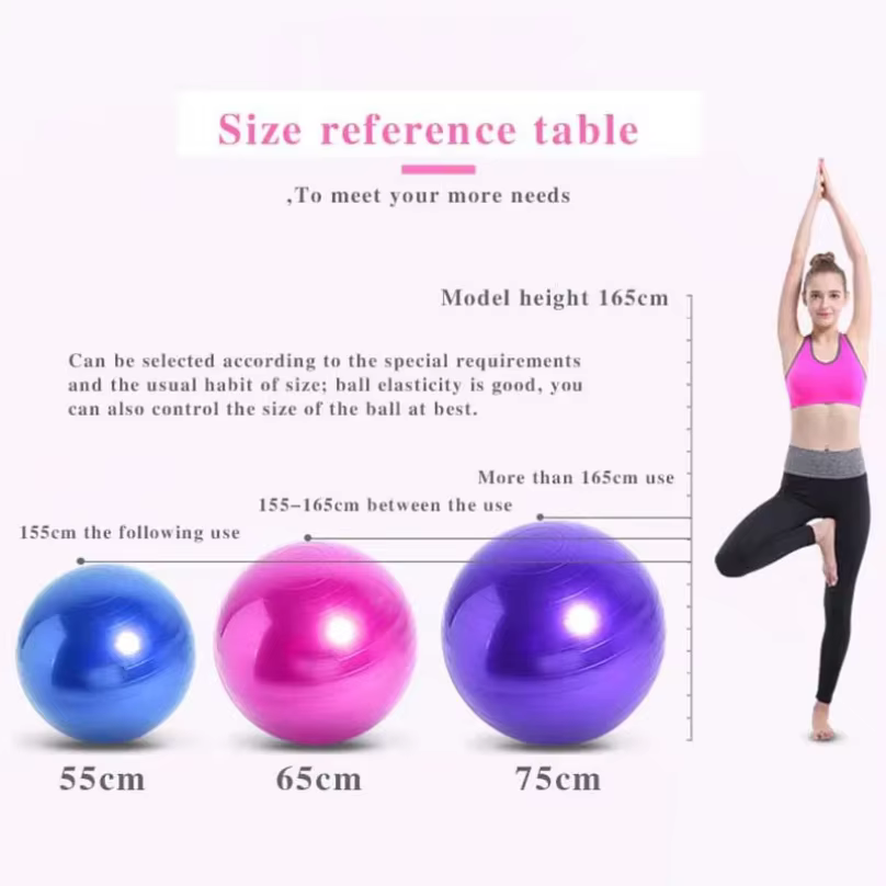 Ballon de yoga d'équilibre 55-75 cm