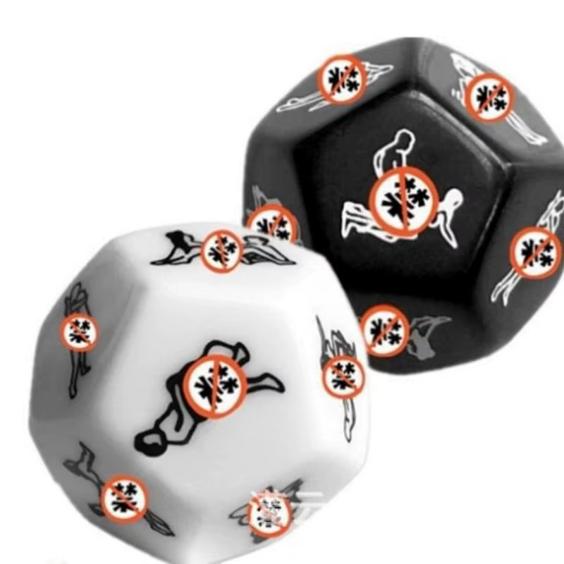 Dés pour adultes, jouets Sexy, 12 côtés, sexe érotique, amour, Posture, jeu d'humour pour Couple, Position sexuelle, préliminaires, Cube en acrylique, accessoire