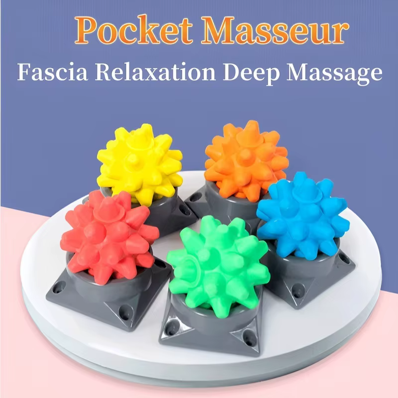 Balle de massage portable hérisson pour points d'acupression