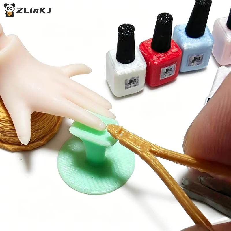 ▶ Mini ensemble d'outils de manucure pour maison de poupée, accessoires parfaits pour jouer à faire semblant, collection de décoration pour maison de poupée
