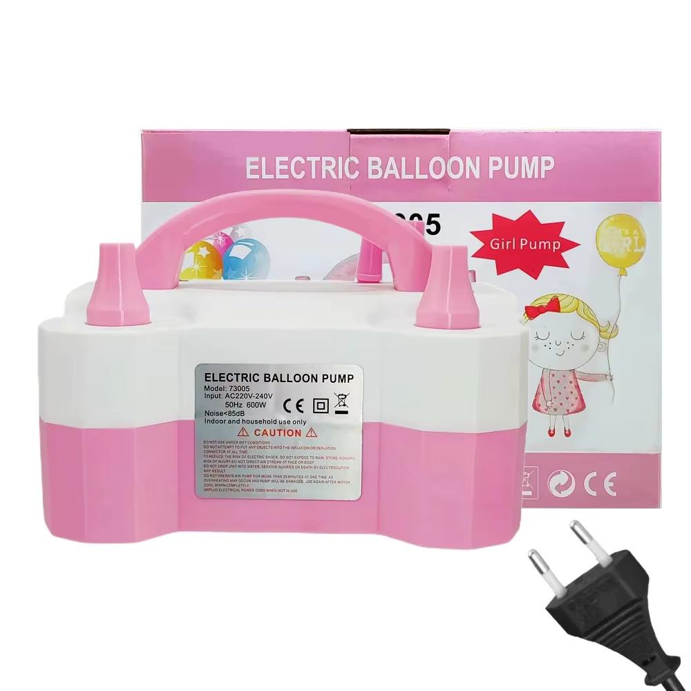 Pompe à ballons électrique pour la décoration de la pièce - Gonflez 2 ballons simultanément avec des modes rapide et lent pour la décoration de fête