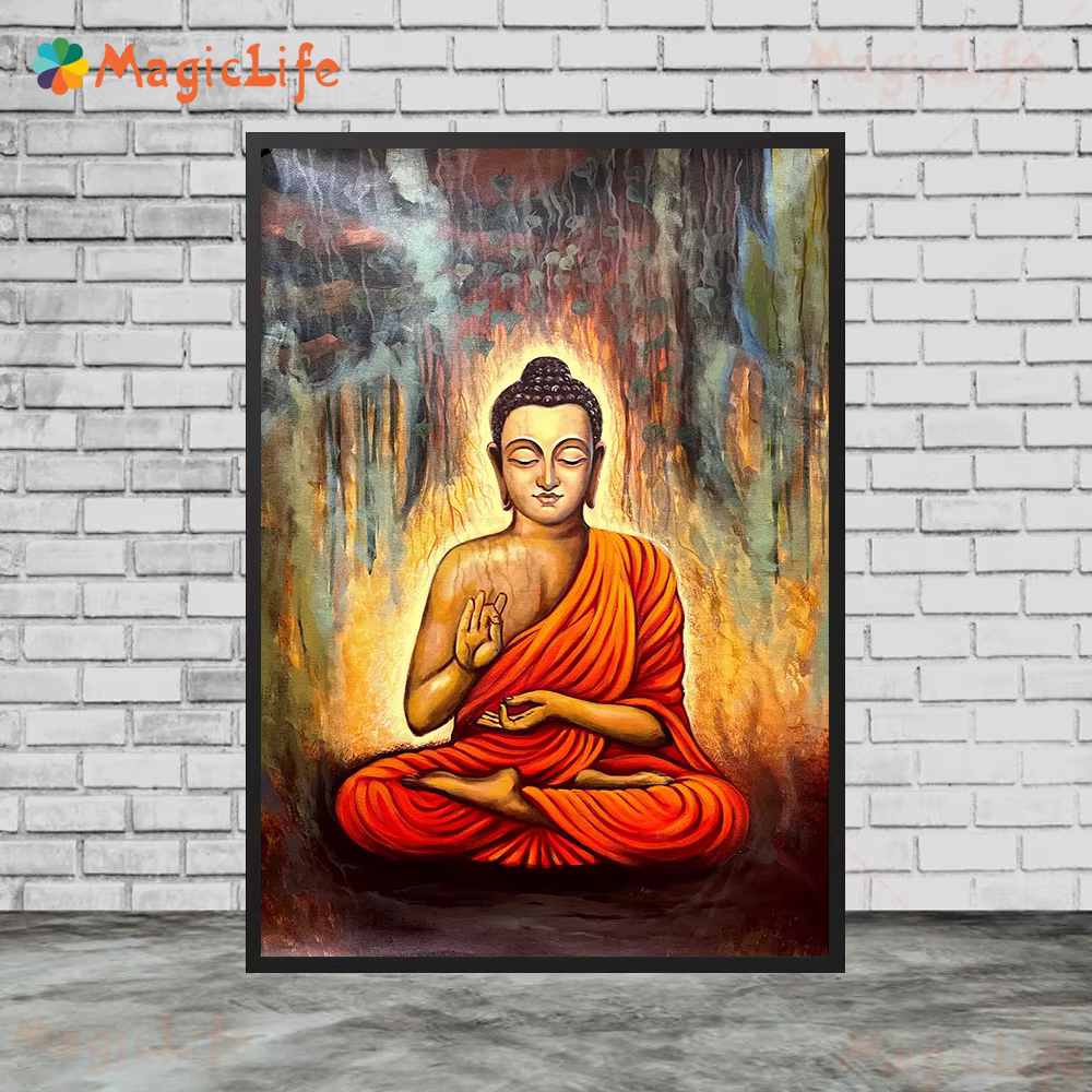 Affiches murales de bouddha en méditation