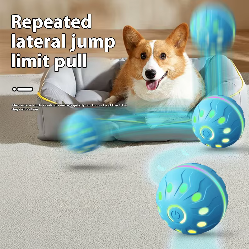 Balle de jouet pour animaux de compagnie, balle électrique pour chien, jouet interactif pour chien Rechargeable par USB, bon compagnon pour chiens