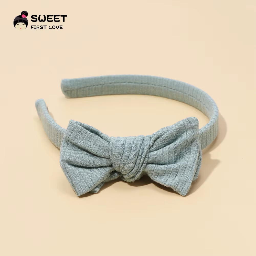 Accessoires pour nouveau-nés, enfants en bas âge, bébé fille et garçon, bandeau de couleur unie, cerceau pour cheveux, nœud atmosphérique Simple, accessoires pour cheveux