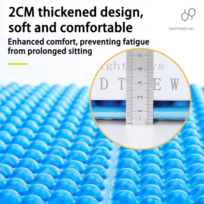 Tapis de couchage en aluminium à alvéoles, épais et isolant, pour le camping, portable et pliable, pour la randonnée, le backpacking et la tente