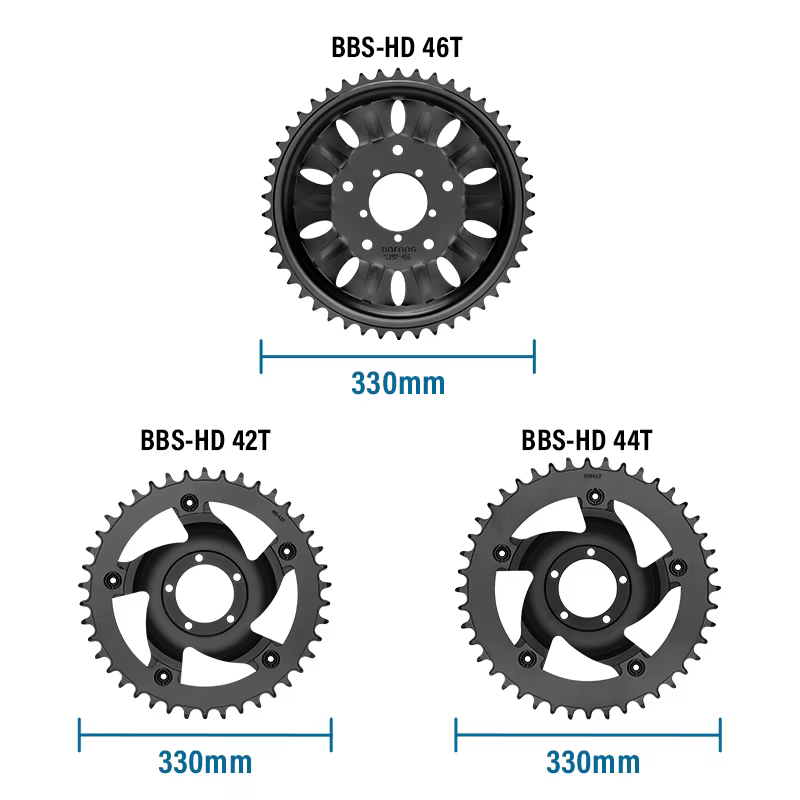 BAFANG-Pignon de protection JOWheel, plateau, pédalier, 42T, 44T, 46T, BBSHD, moteur moyen, accessoires de conversion de vélo électrique